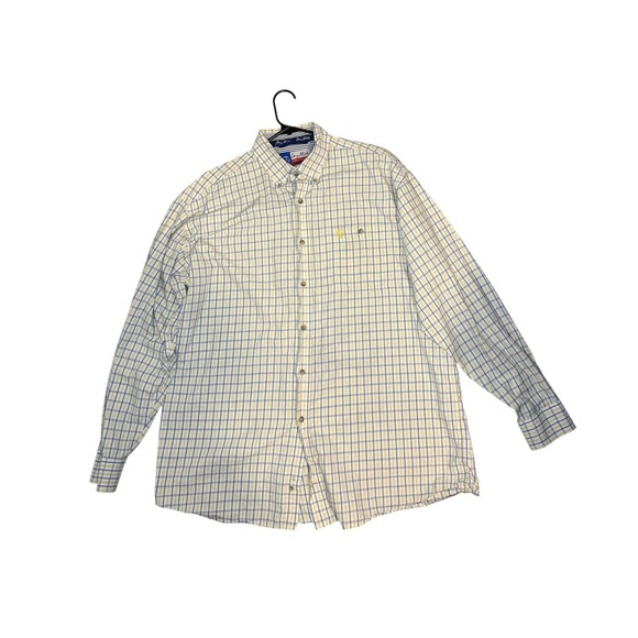 Wrangler George Strait Cowboy Cut Collection Plaid Button Down Shirt Mens - Picture 1 of 4